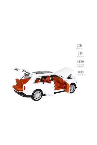 Vardem Oyuncak Işıklı Sesli Kapıları Açılabilen Pilli 1:22 Ölçek Rr Araba Item Kod : Hcl - 906 Beyaz Beyaz
