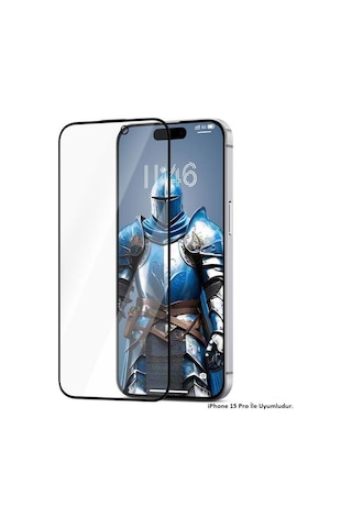 Joyroom Apple Uyumlu iPhone 15 Pro Gerçek Corning Gorilla Glass Cam Ekran Koruyucu