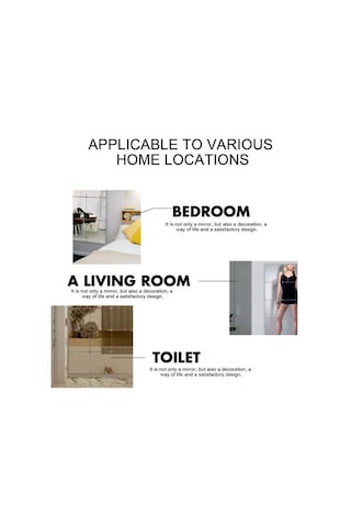 Fayans Kare Yapışkan Kırılmaz Kendinden Yapışkanlı Çıkarılabilir Giydirme Cam Duvara Monte Tam Boy Ayna