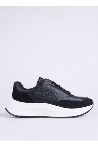 Lauren Ralph Lauren Siyah Kadın Deri Sneaker 802974376002