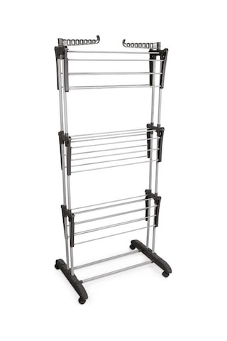 Perilla Tiga 3 Katlı Tekerlekli Çamaşır Kurutmalığı