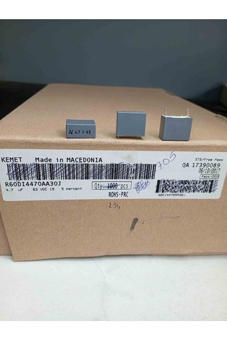 R60dı4470aa30j 4.7mf 63v 15 0.05 Polyester Kondansatör 25 Adet