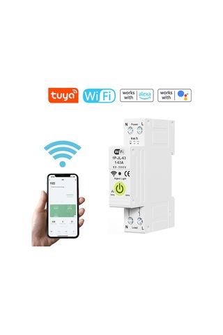 Tuya Wifi Akıllı Devre Kesici Açık Kapalı Zamanlama E25217