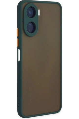 Vivo Y16 Kılıf Montreal Silikon Kapak - Yeşil