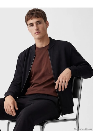 Lc Waikiki Antrasit Dik Yaka Erkek Fermuarlı Sweatshirt