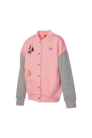 Hummel Dagnes Bomber Çocuk Pembe Yuvarlak Yaka Ceket Pembe