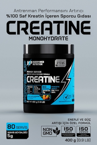 Hardpower Nutrition Creatine 80 Servis Mango Ve Mandalina Aromalı  400 G + Shaker
