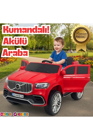 Voyage Gt Kırmızı Uzaktan Kumandalı 4x2 12 Volt Akülü Araba - Rc Volvo Akülü Araba Volvo Akülü Araç Çok Renkli