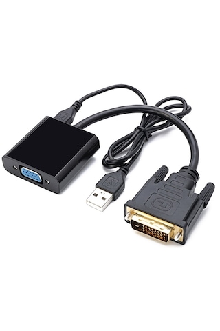 Alfais 4578 Dvi - D Vga Aktif Çevirici Dönüştürücü Adaptör Kablo 24+1 Active