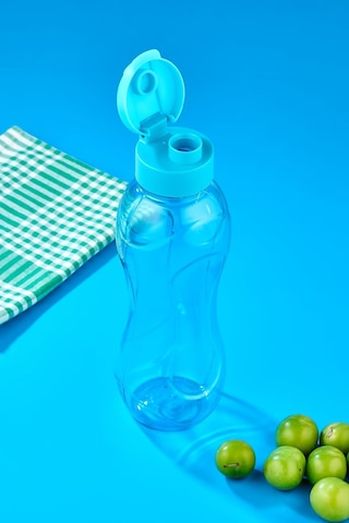 Kolay Kapak Eco Şişe Suluk 500 Ml, Su Şişesi Turkuaz Plastik Diğer