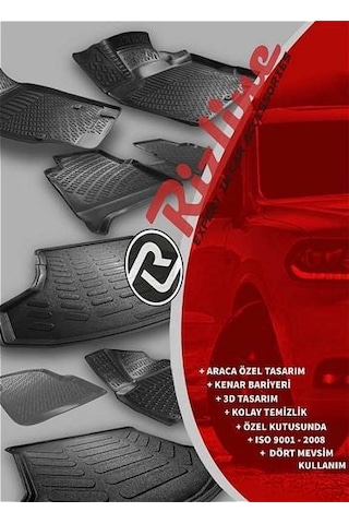Ford C-Max 2010 Sonrası 3D Havuzlu Paspas Rizline Drs 4X4