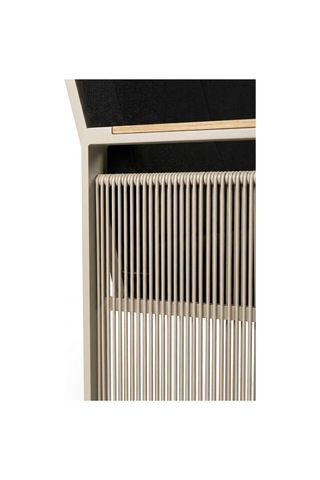 Maris Bahçe Balkon Oturma Takımı Metal Karkas, 3+1+1 Koltuk, Cappucino Siyah