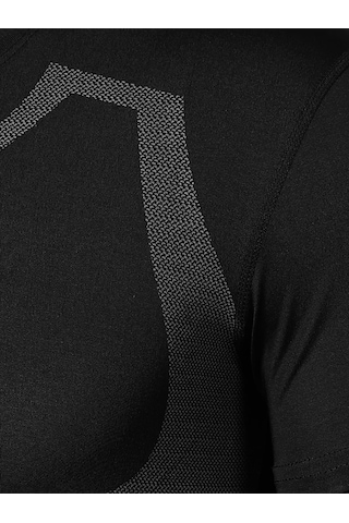 Ghassy Co. Erkek Ultra Esnek Koşu Egzersiz Hızlı Kuruma Nefes Alabilen Kısa Kollu Spor T-shirt 001 Siyah