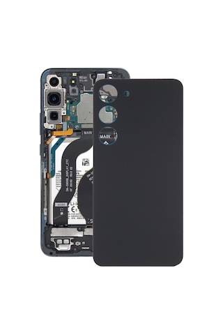 Cbtx Samsung Galaxy Uyumlu S23 Sm-s911b Cam Pil Arka Kapak Siyah