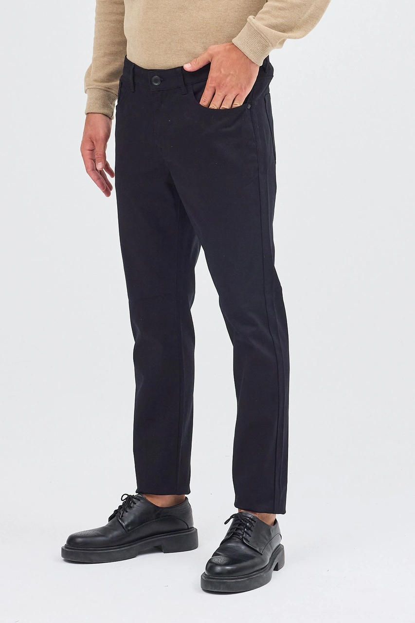 İmza Siyah 5 Cep Düz Paça Pamuklu Slim Fit 5 Cep Casual Pantolon 1003255154 Siyah