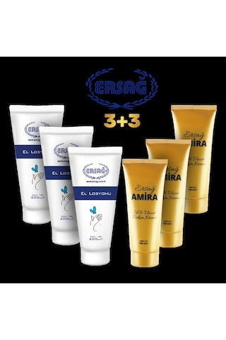 Ersağ 3lü El Kremi 200ml + 3lü Amira El Ve Vücut Bakım Kremi