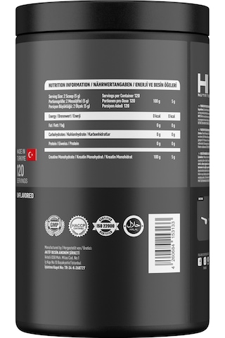 Hiq Nutrition Hıq Creatine Monohydrate Xl 600g Unflavored