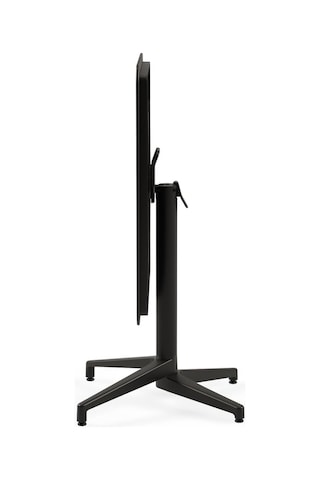 Tr Moon Katlanır Masa 80x80 Cm - Bahçe, Balkon, Kafe, Restoran İçin, İç Ve Dış Mekan Siyah Diğer