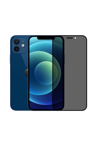 Safeus Tam Kaplayan Hayalet Parmak İzi Bırakmayan Safir Ekran Koruyucu Cam , Apple Uyumlu iPhone 12 İle