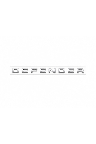 Land Rover Defender Bagaj Kaput Yazısı Gümüş Renk Land Rover Defender Trunk Hood Emblem İn Silver Color İdealaksegumusdef