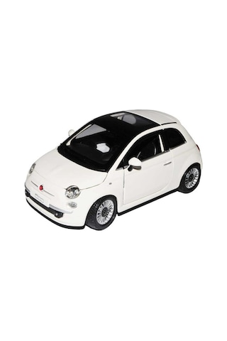 Burago 2007 Fiat 500 1 24 Beyaz Model Araba