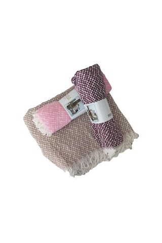 Scotch&brothers 4 Mevsim Battaniye, Koltuk ve Masa Örtüsü BORDO