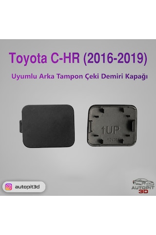 Toyota C-hr 2016-2019 Uyumlu Arka Tampon Çeki Demiri Kapağı