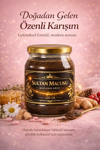 Sultan Macunu - Civanperçemi, Hayıt Otu, Melisa Özlü Destek Macunu 420gr