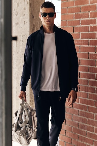Tommy Life Lacivert Pamuklu Kalın Yumuşak Dokulu Comfort Fit Basic Erkek Eşofman Takım - 85260 Lacivert
