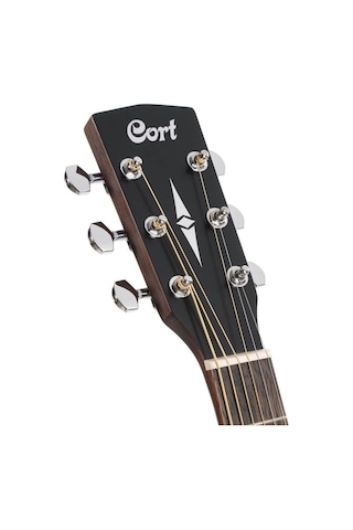 Cort Earth60m Op Masif Kapak Akustik Gitar Başlangıç/orta Seviye Masif Maun Üst Kapak, Dreadnought Kasa Yapısı Ve Open Pore Doğal Ahşap Dokusu