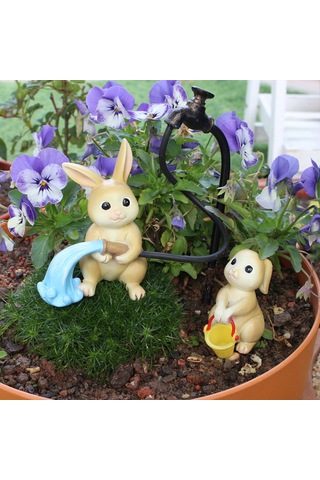 Suntek Paskalya Tavşanı Minyatür Figürleri Reçine Küçük