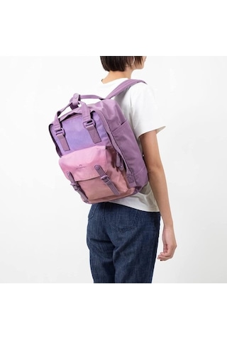 Gebibd 16l Sırt Çantası, Doughnut Macaroon Sky Series Sunset Renkli, Kadınlar Ve Erkekler İçin Uygun Siyah