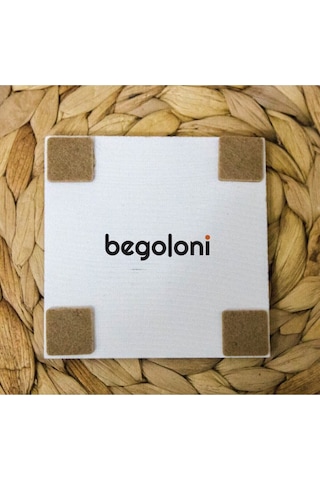 Doğaltaş Bardak Altlığı Uv Baskılı - Nazar Boncuğu Baskılı Doğal Taş Bardak Altı Çok Renkli