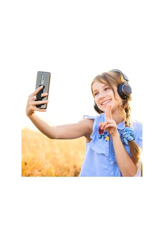 Lexroo Cep Telefonu Kılıfı Bandı Kayışlı Silikon Tutamaç Telefon Tutucu Yatay Stand Sticker Siyah Standart