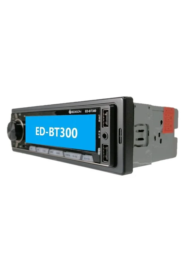Edison Ed-bt300 Oto Teyp Mp3 Çalar/fm Radyo/usb/aux/sd/bt/2 Amfi Çıkışlı/4 50w/app