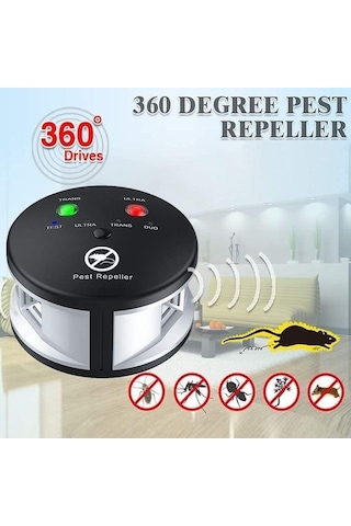 Lichen 360 Derece Kapalı Ultrasonik Kemirgen Kovucu, Haşere