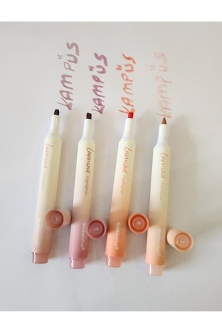 Scrikss Lumina Lotus Fosforlu Kalem 4'lü Set Çok Renkli