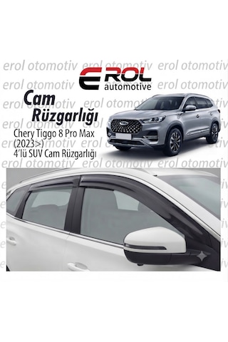 Chery Tiggo 8 Pro Max 4'lü Mugen Cam Rüzgarlığı