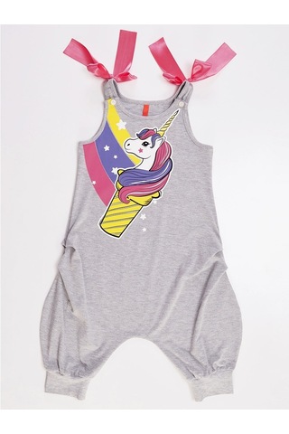 Denokids Mushi Unicorncup Kız Çocuk Tulum Çok Renkli
