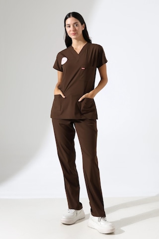 Bflex Unisex Likralı Yarasa Kol Takım - 6436 Kahve