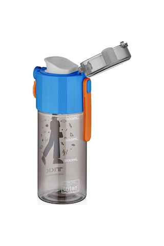 Vagonlife Tkk T1013 500ml Desenli Mavi Matara Mavi