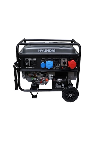 Hyundai HHY12000ED Dual Power  10Kw 220V/380V Marşlı 27l Bakır Sargı Jeneratör