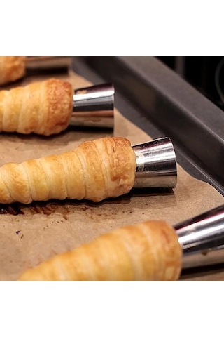 6'lı Korne Kalıbı Paslanmaz Çelik Tarif Edildiği Gibi