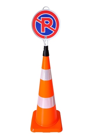 Pvc Trafik Konisi 90 Cm Çift Reflektifli Trafik Dubası N11.483