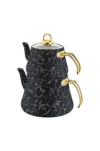 8204 M Çaydanlık Altın - Siyah