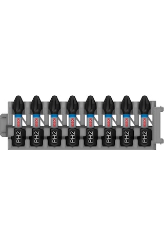 Professional Accessories Aksesuar 2608522324 8 Parça Tornavida Seti Yıldız Impact Control, 8 X Ph2 Uç Uzunluğu: 25