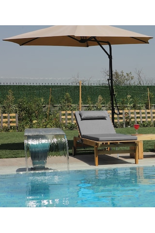 Dekosoy Şezlong Minderi Gri