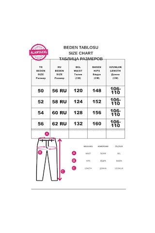 Büyük Beden Beli Lastikli Cepli Likralı Denim Mom Kesim Kadın Pantolon Siyah