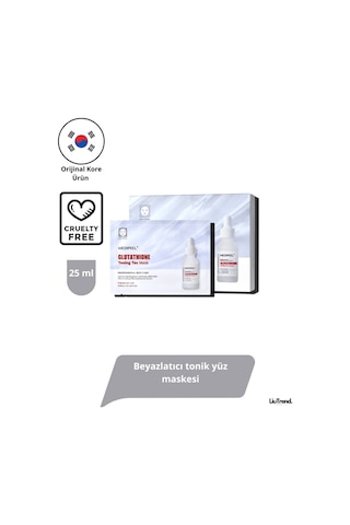 Medipeel Glutathione Toning Tox Mask 25 Ml 5 Adet Beyazlatıcı Tonik Yüz Maskesi