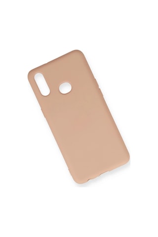 Newface Samsung Galaxy Uyumlu A10s Kılıf Nano İçi Kadife Silikon Semeglbl - 41 - Pudra